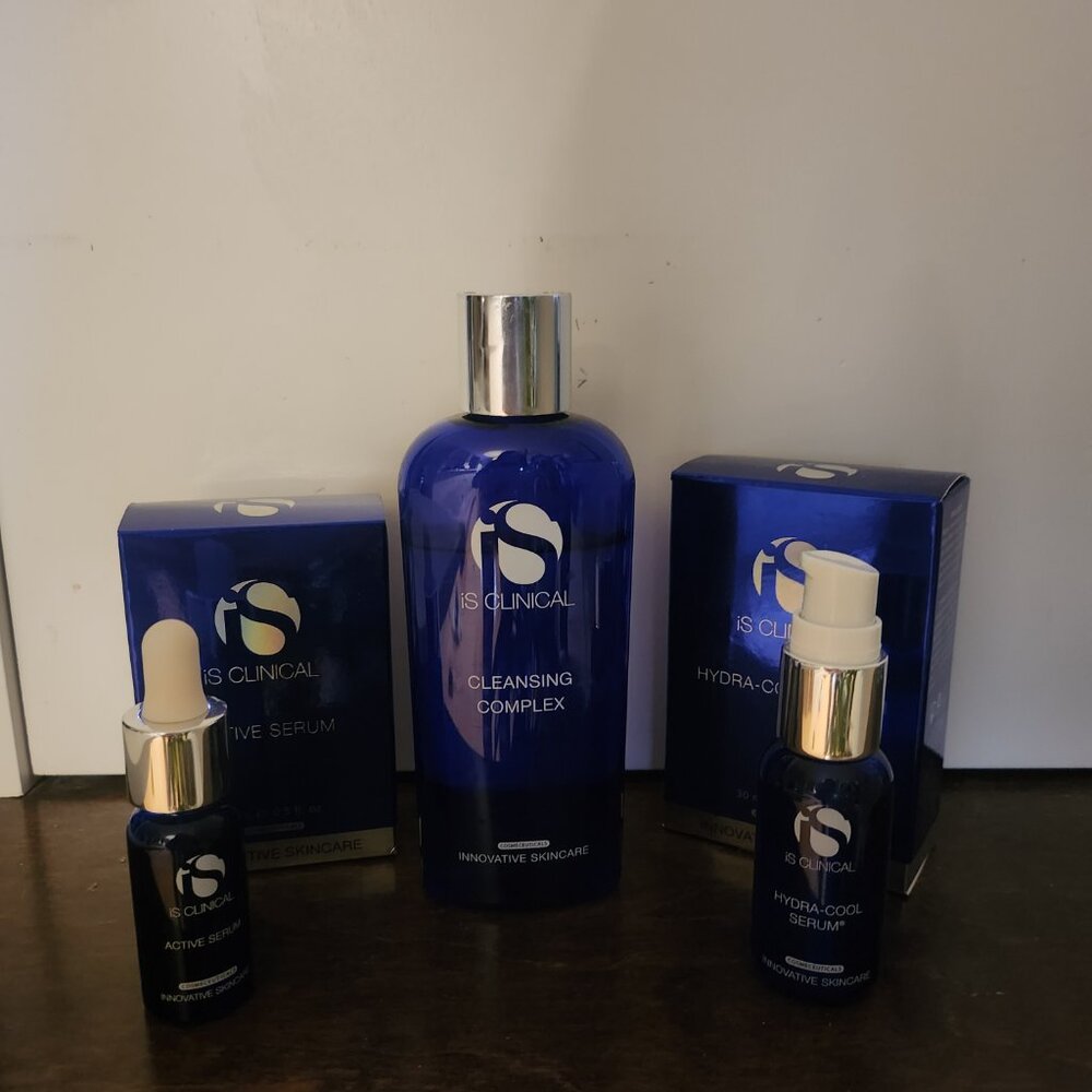 Glowbar IS Clinical Bundle - Cleansing Complex, Hydra Cool, Active Serum